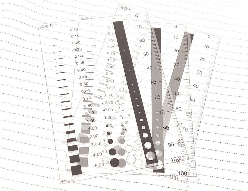 ORBITRANSIT Flaw SEC Size Estimation Chart Dirt Test Gauge for Dot and Line Defects Measuring (10) - Image 2